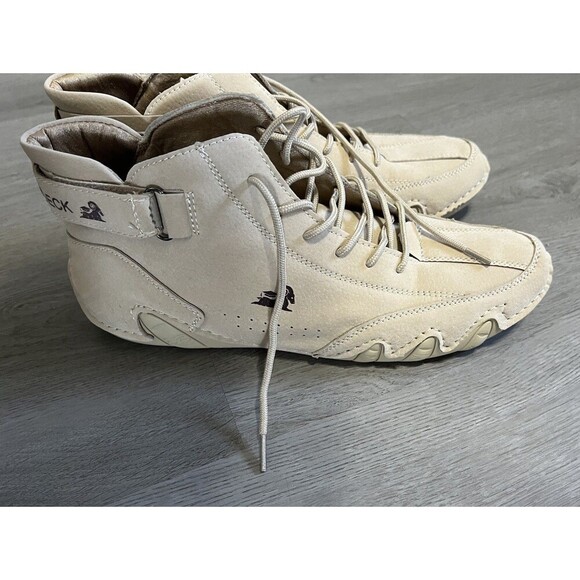 LDECK Casual Shoe - Mens size 9.5 (EU 43) Tan Brown Italian Suede Chukka - Picture 1 of 9